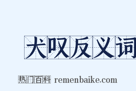 貓犬叹反义词是什么意思的图片